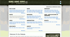 Desktop Screenshot of gunsgunsguns.com