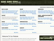 Tablet Screenshot of gunsgunsguns.com